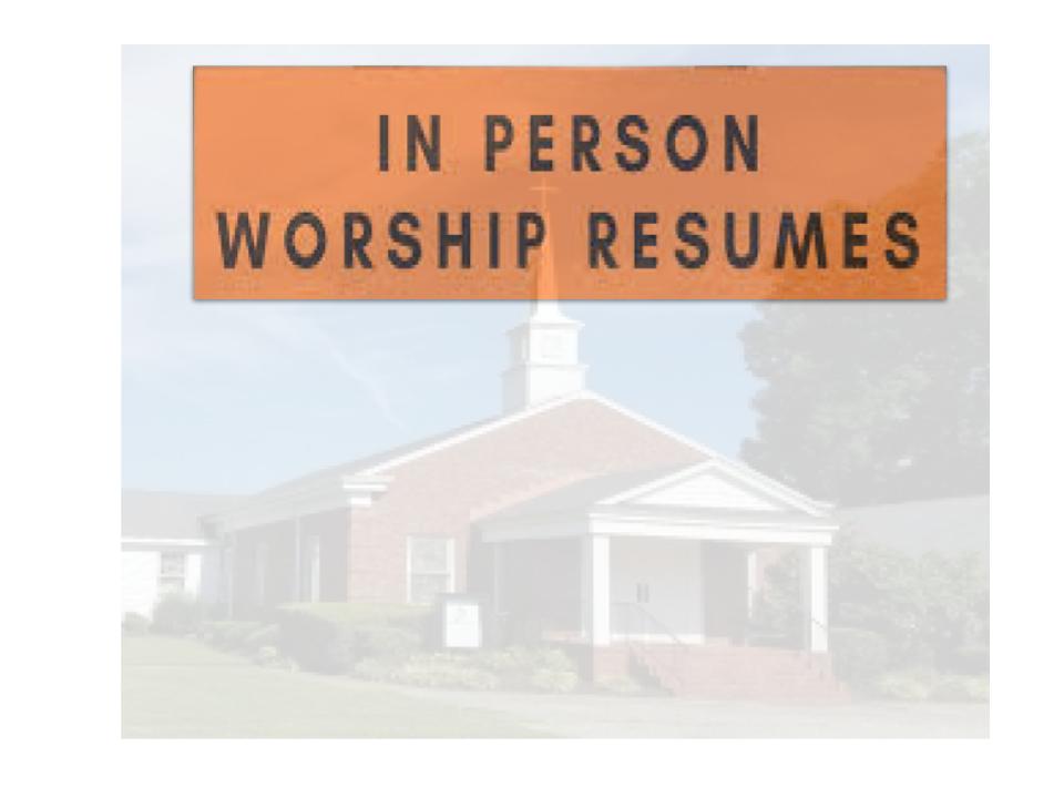 in person worship